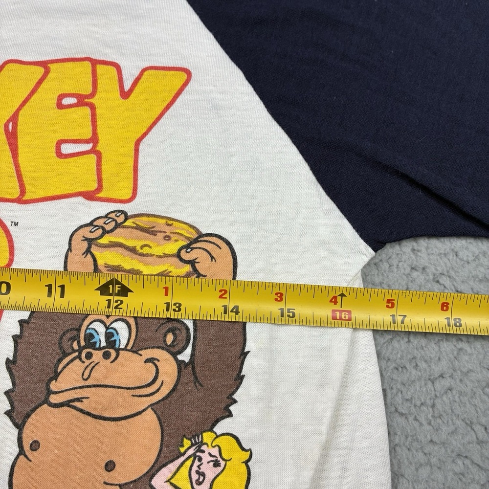 Vintage Donkey Kong T-Shirt Mens Medium Nintendo Super Mario Cereal 80s USA Made - Picture 10 of 13